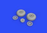 EDUARD 648503 - 1:48 P-51D wheels oval tread