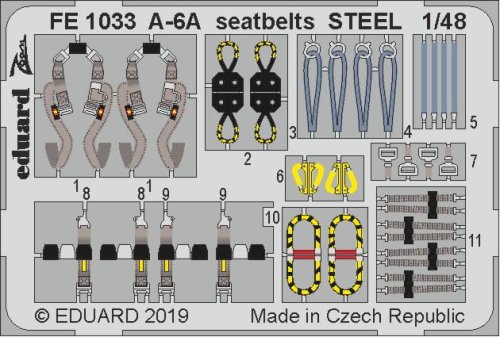 Go to product EDUARD FE1033 - 1:48 A-6A seatbelts - Steel