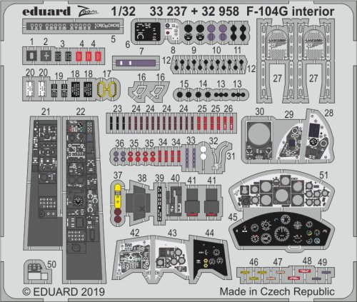 Go to product EDUARD 33237 - 1:32 F-104G interior