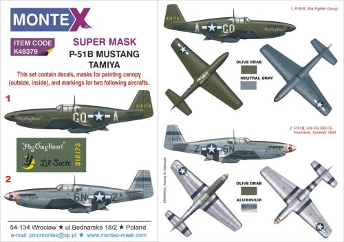 Go to product MONTEX K48379 - 1:48 P-51B Mustang