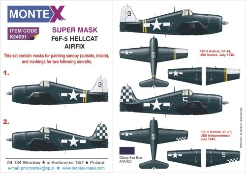 Go to product MONTEX K24091 - 1:24 F6F-5 Hellcat