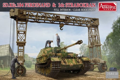 Go to product AMUSING HOBBY 35A030 - 1:35 Ferdinand & 16t Strabokran w/ Full Interior/Clear Roof Parts