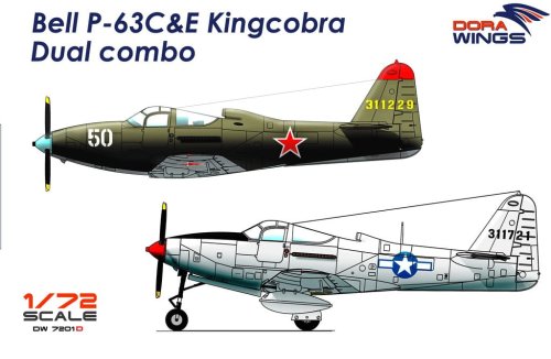 Go to product DORA WINGS DW 7201D - 1:72 Bell P-63C&E Kingcobra Dual combo
