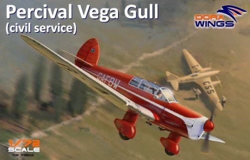 Go to product DORA WINGS DW 72002 - 1:72 Percival Vega Gull (civil service)