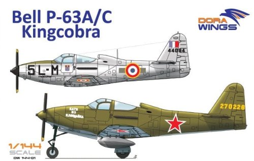 Go to product DORA WINGS DW 14401 - 1:144 Bell P-63 A/C Kingcobra