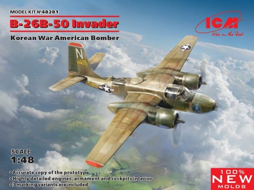 Go to product ICM 48281 - 1:48 B-26B-50 Invader - Korean War American Bomber