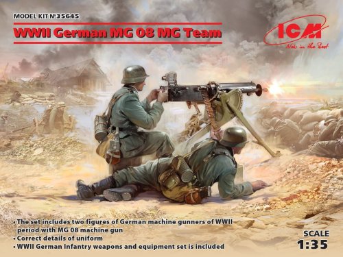 Go to product ICM 35645 - 1:35 WWII German MG08 MG Team