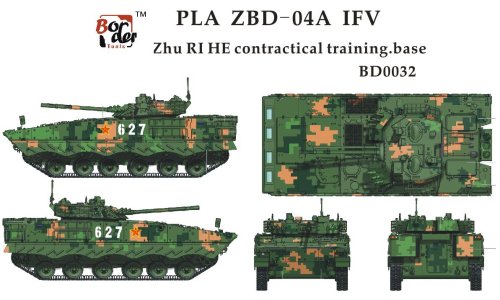 Go to product BORDER BD0032 - 1:35 Arkusz masek do kamuflażu 04A IFV Digital Camouflage