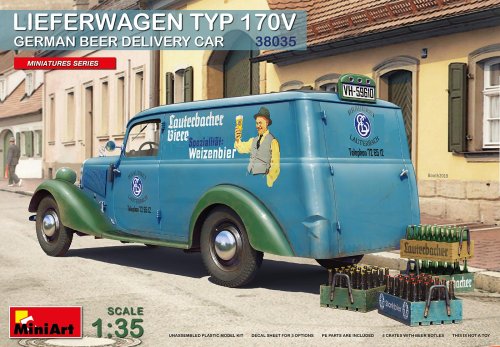 Go to product MINIART 38035 - 1:35 Lieferwagen Typ 170V German Beer Delivery Car
