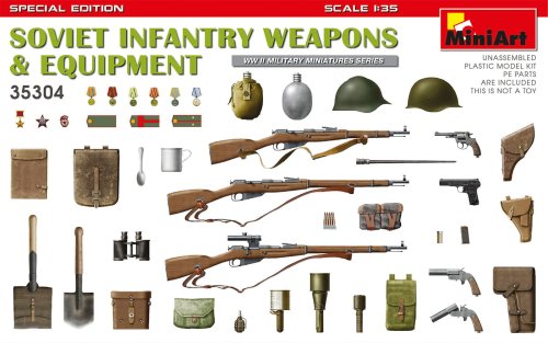 Go to product MINIART 35304 - 1:35  Soviet Infantry Weapons & Equipment - Special Edition
