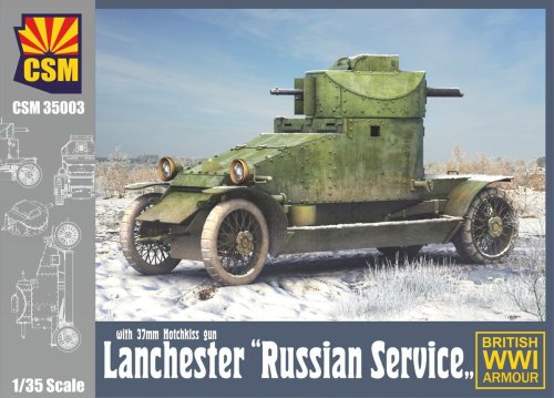 Go to product COPPER STATE MODELS CSM 35003 - 1:35 Lanchester Russian Service with 37 mm Hotchkiss gun