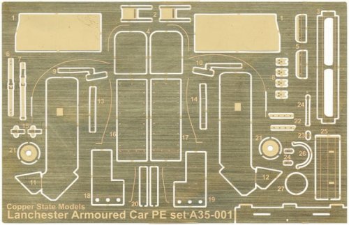 Go to product COPPER STATE MODELS CSM A35001 - 1:35 Lanchester AC PhotoEtch Set