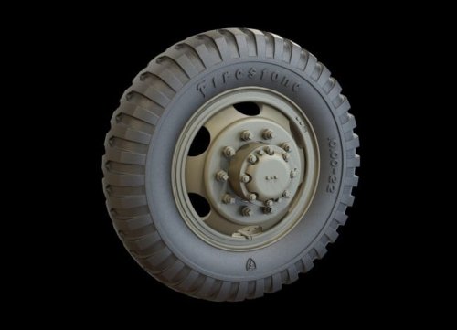Go to product PANZERART RE35-373 - 1:35 White 666 Road Wheels (Firestone
