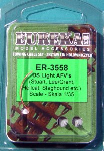 EUREKA XXL ER-3558 - 1:35 Towing cables set for M3 Lee/Grant, M18 Hellcat, M3/M5 Stuart, T17E1 Staghound