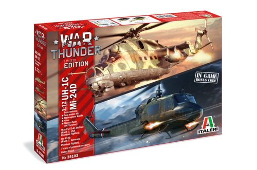 Go to product ITALERI 35103 - 1:72 War Thunder - UH-1C & Mi-24D