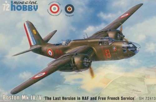 Go to product SPECIAL HOBBY 72413 - 1:72 Boston Mk. IV/ V The Last Version in RAF and Free French Service