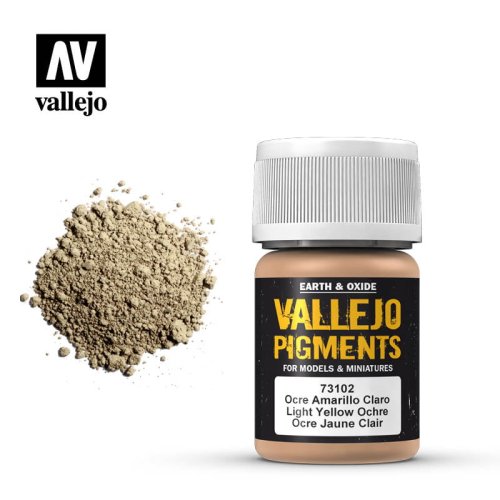Go to product VALLEJO Pigments 73102 - Light yellow ocre 30 ml