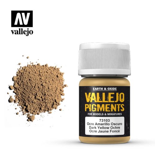 Go to product VALLEJO Pigments 73103 - Dark yellow ocre 30 ml