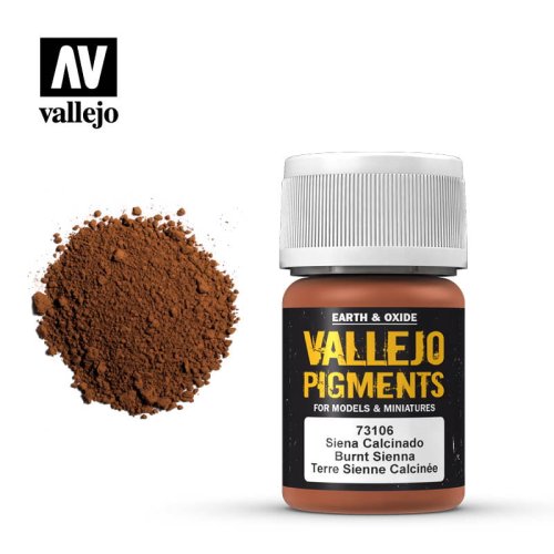 Go to product VALLEJO Pigments 73106 - Burnt siena 30 ml