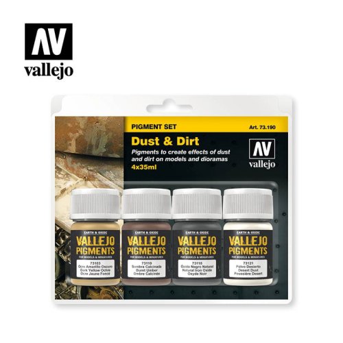 Go to product VALLEJO Pigments Set 73190 - Dust & Dirt 4 x 35ml