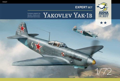 Go to product ARMA HOBBY 70027 - 1:72 Yakovlev Yak-1B Expert Set