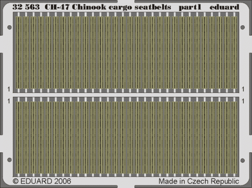 Go to product EDUARD 32563 - 1:35 CH-47 Chinook cargo seatbelts