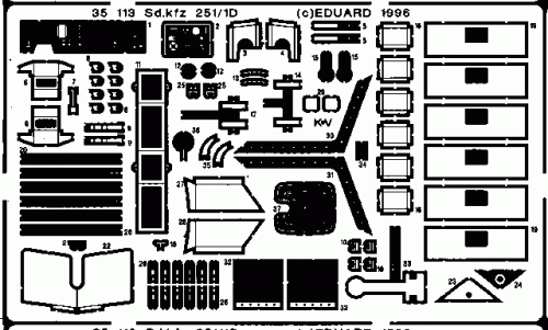 Go to product EDUARD 35113 - 1:35 Sd.Kfz.251/1 Ausf.D