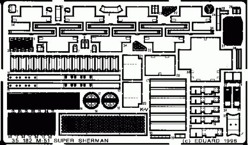 Go to product EDUARD 35182 - 1:35 M-51 Super Sherman