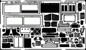 EDUARD 35183 - 1:35 Sd.Kfz.7/1 Flakvierling