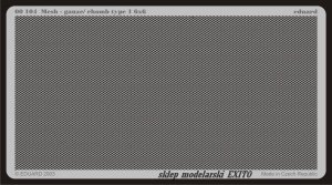 EDUARD 00104 - Mesh - gauze/ Rhomb type 1 6x6