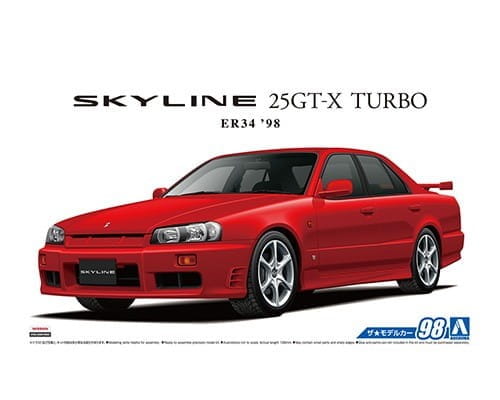 Go to product AOSHIMA 05750 - 1:24 NissanER34 Skyline 25GT-X 98