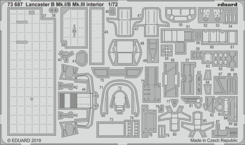 Go to product EDUARD 73687 - 1:72 Lancaster B Mk.I/B Mk.III interior