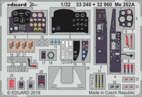 Go to product EDUARD 33240 - 1:32 Me 262A