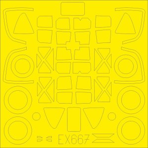 EDUARD EX667 - 1:48 P-38F/G Tface