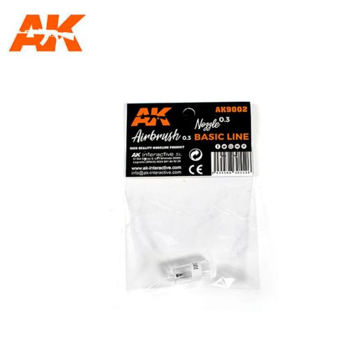 Go to product AK INTERACTIVE 9002 - 0.3 mm nozzle for AK 9000 Basic Line airbrush.
