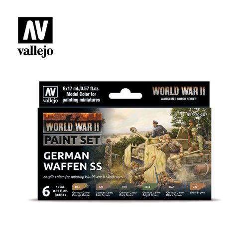 Go to product VALLEJO 70207 - WWII German Waffen SS - Paint Set