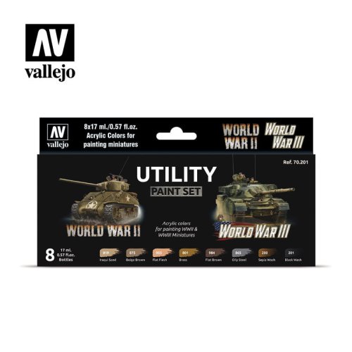 Go to product VALLEJO 70201 - Utility Paint Set WWII & WWIII