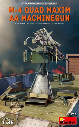 Go to product MINIART 35211 - 1:35 M-4 Quad Maxim AA Machinegun