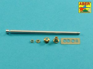 Aber 35L-048n - 1:35 75mm 40 L/48 metal gun barrel with late type muzzle brake for Pz.Kpfw.IV Ausf.J late / Ausf.J final production