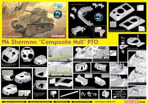 DRAGON 6740 - 1:35 M4 Sherman Composite Hull PTO