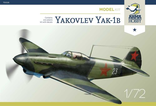 Go to product ARMA HOBBY 70028 - 1:72 Yakovlev Yak-1B Model Kit