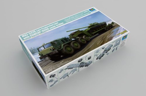 Go to product TRUMPETER 01065 - 1:35 MAZ-537G Late Production type with ChMZAP-9990 semi-trailer