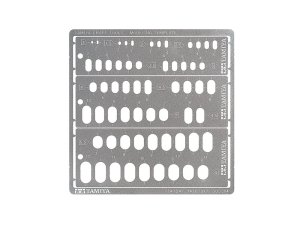 TAMIYA 74154 - Modeling Template Rounded Rectangles 1-6mm
