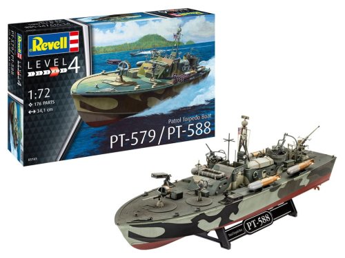 Go to product REVELL 05165 - 1:72 Patrol Torpedo Boat PT-579 / PT-588