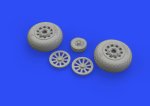 EDUARD 648511 - 1:48 P-51D wheels diamond tread 2