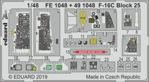 Go to product EDUARD FE1048 - 1:48 F-16C Block 25