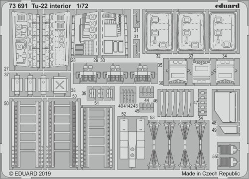 Go to product EDUARD 73691 - 1:72 Tu-22 interior