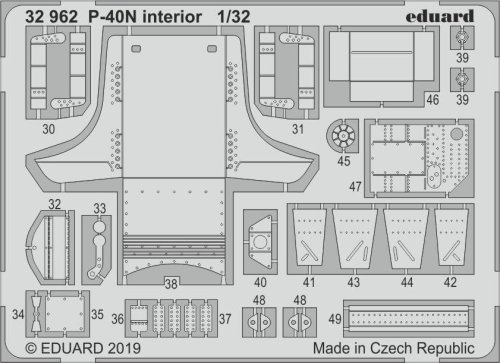 Go to product EDUARD 32962 - 1:32 P-40N interior