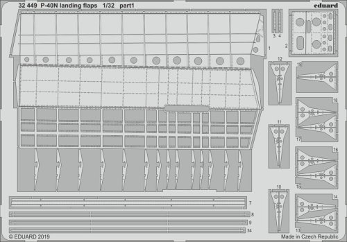 Go to product EDUARD 32449 - 1:32 P-40N landing flaps
