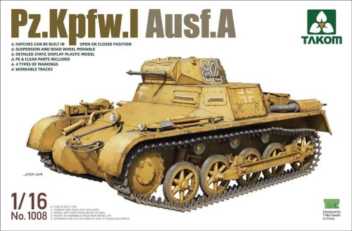 Go to product TAKOM 1008 - 1:16 Pz.Kpfw.I Ausf.A